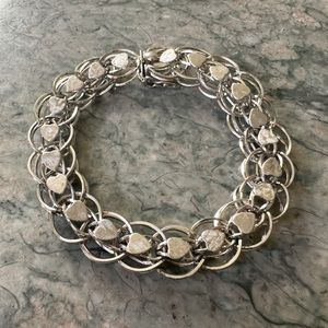 SOLD Sterling Silver Vintage 1970s Charm Bracelet